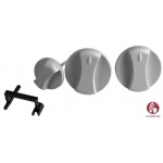 Ручки управления (комплект 3шт серые) Vaillant atmoMAX, turboMAX Pro/Plus, atmoVIT