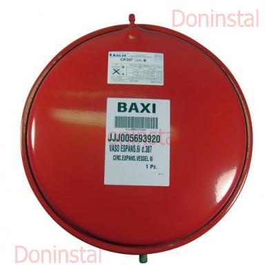 Розширювальний бак 6л круглий на газовий котел Baxi/Westen