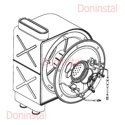 Головний теплообмінник на газовий конденсаційний котел Ariston ACO 24 кВт